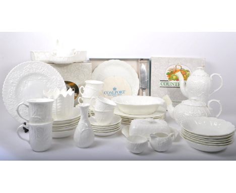 Coalport - A collection of 20th Century china Coalport Countryware tea and dinner service compromising of teapot, coffeepot, 