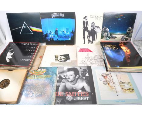 A collection of vintage 20th Century LP long play vinyl record albums mostly from 1970s / 1980s. To include: The Smiths, Flee