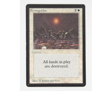Magic The Gathering TCG - Armageddon - Beta Condition Report:  This card is in excellent condition. 