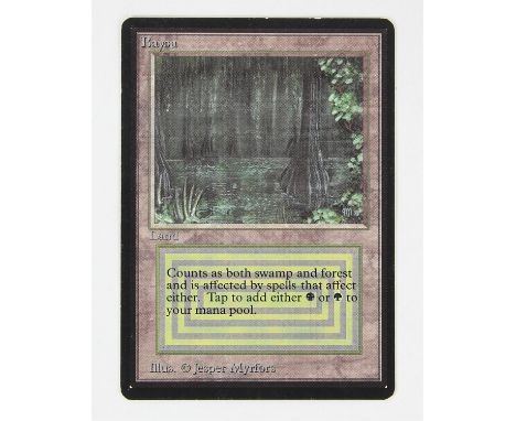 Magic The Gathering TCG - Bayou - Beta Condition Report:  This card is in light played condition - would otherwise be Good co