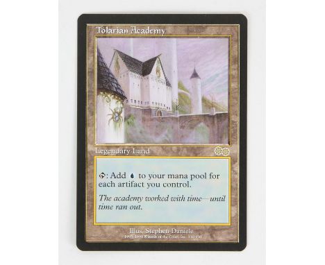 Magic The Gathering TCG - Tolarian AcademyThis lot contains one Tolarian Academy from Urza's Saga.Condition Report:  The card