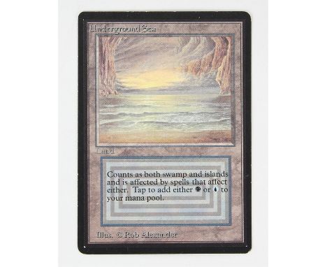Magic The Gathering TCG - Underground Sea - Beta Condition Report:  This card is in good condition