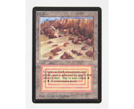 Magic The Gathering TCG - Plateau - Beta Condition Report:  This card is in excellent condition. 