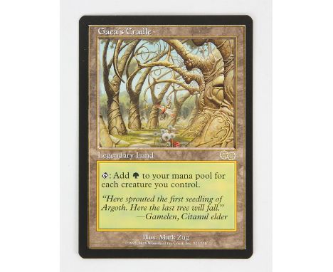 Magic The Gathering TCG - Gaea's Cradle This lot contains one Gaea's Cradle from Urza's Saga.Condition Report:  The card is i