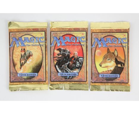 Magic The Gathering TCG - Three Fifth Edition Sealed Packs. Provenance: consigned by the former Managing Director of Wizards 