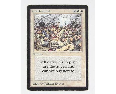 Magic The Gathering TCG - Wrath of God - BetaCondition Report:  This card is in light played condition