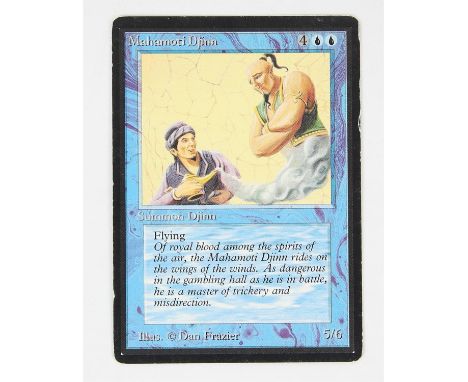 Magic The Gathering TCG - Mahamoti Djinn - Beta Condition Report:  This card is in light played condition