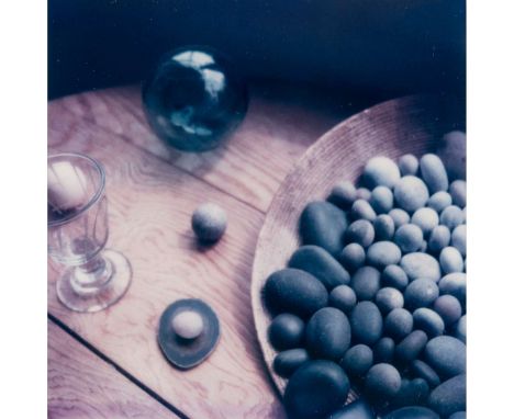 DOROTHY BOHM (BRITISH 1924-2023) STILL LIFE - PEBBLES, c.1980-82 &nbsp;signed in pencil (to backboard), unique Polaroid imag