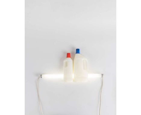  BILL CULBERT (NEW ZEALAND/BRITISH 1935-2019) GALAXY RWB, 1993 signed, titled and dated (to each bottle), fluorescent tube an