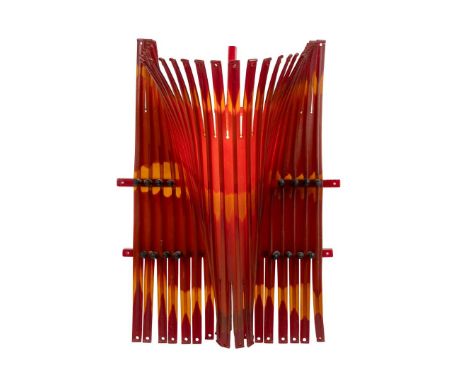  GAETANO PESCE (ITALIAN 1939-2024) 'ALDA' WALL LAMP, 2004 rubber and steel rods 52cm high, 33cm wide, 13cm deep (20 ½in high,