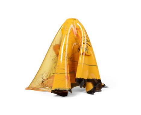  GAETANO PESCE (ITALIAN 1939-2024) 'RAG' LAMP, FLOOR VERSION with manufacturer's stamp and numbered 30, resin 48cm high (19in