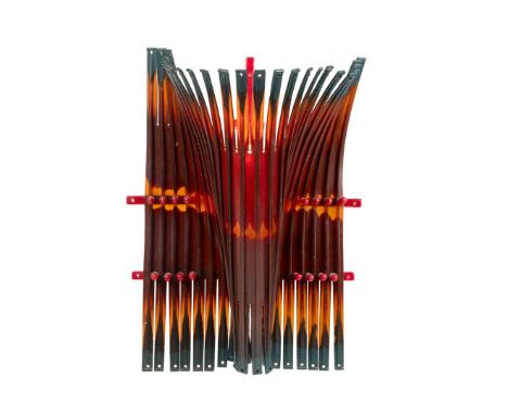  GAETANO PESCE (ITALIAN 1939-2024) 'ALDA' WALL LAMP, 2004 rubber and steel rods 52cm high, 33cm wide, 15cm deep (20 ½in high,