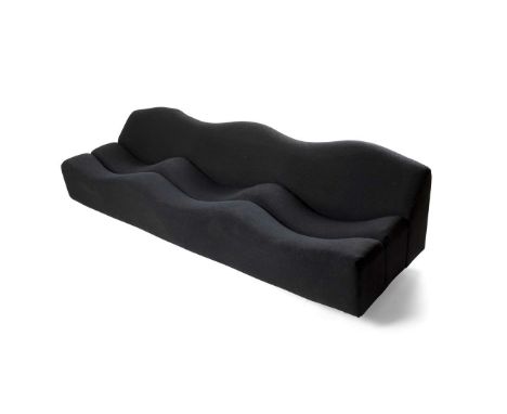  PIERRE PAULIN (FRENCH 1927-2009) FOR ARTIFORT 'ABCD' SOFA, DESIGNED 1968 chrome-plated steel, rubber and upholstery 60cm hig