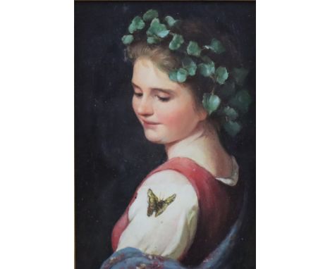 Unbekannte/r Kopist/in (20.Jh.) - "Der Schmetterling", Kopie nach Johann Georg Meyer von Bremen (1813-1886), Öl auf Platte, c