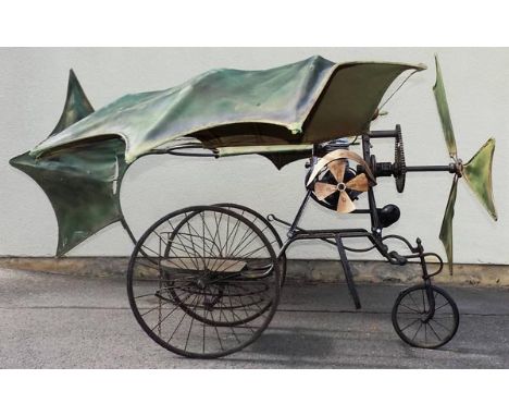 *Monoplane Evocation. Built in the late 20th century, this quarter-size, scratch-built fanciful representation of an early Bl