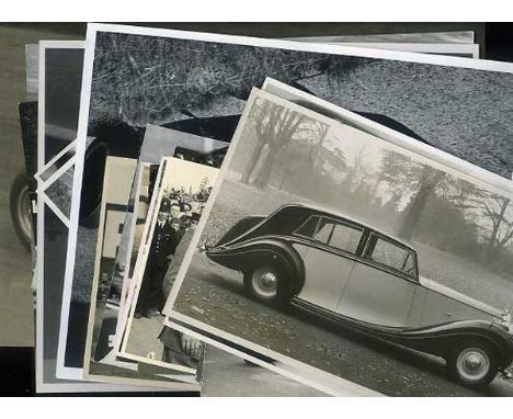 *Photographs. Twenty-two monochrome prints of motor racing scenes,  and a Freestone & Webb publicity image  (22)