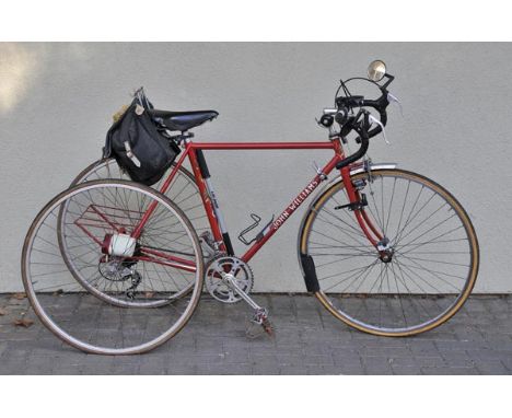 *John Williams of Neath semi-lightweight tricycle.  A 22 inch frame finished in red enamel and retaining aluminium tubeless r