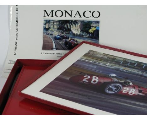 Naquin (Yves). Le Grand Prix Automobile de Monaco, circa 1994,  365pp. with 14 colour plates by Michael Turner, and 400+ mono