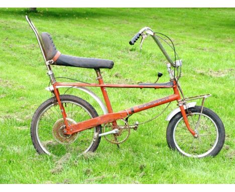 *A Raleigh Mk 1 'Chopper' Youth's Bicycle. Offered in original, unmolested condition,  the bicycle features original orange e
