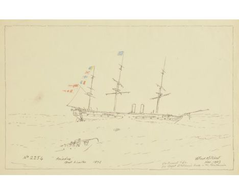 *Mitchell (William Frederick, 1845-1914). An archive of over 400 pen and ink drawings of naval ships, destroyers cruisers and