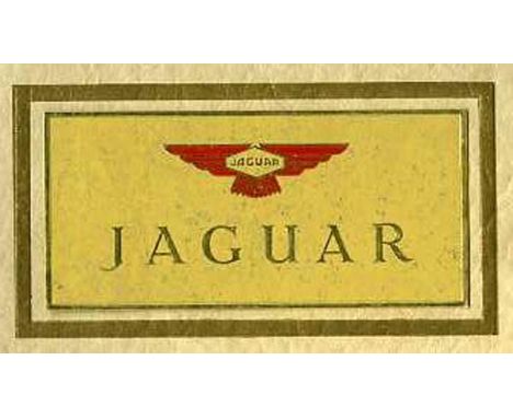 Jaguar. A circa 1947 large format, prestige brochure with high-quality colour images,  tri-lingual specifications of each mod