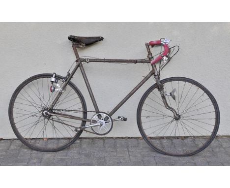 *Bates of London E13, Gentleman's Lightweight Bicycle, having a 22 inch frame, remains of its original light green finish and