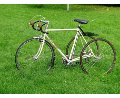 *A circa 1980 H.R. Morris lightweight Tricycle. This attractive machine possesses a cream enamelled 23 1/4-inch frame numbere