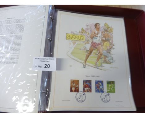Stamps : GB first day lithographs box along with other interesting GB - QV etc