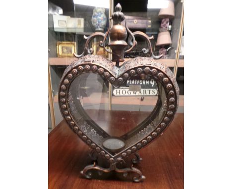 A heart shaped lantern