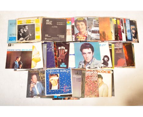 A collection of vintage 20th century vinyl LP records comprising of The Redbeards, Simply Red, Magic Fly, Vernon Oxford, Porg