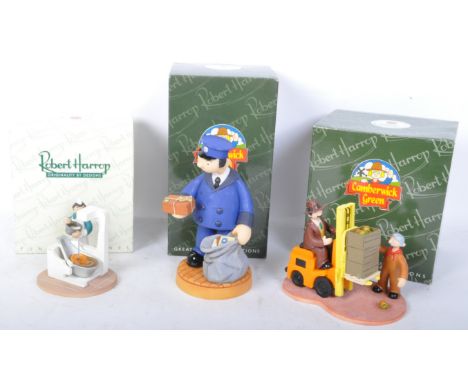 Camberwick Green – Robert Harrop – a collection of three statues / figurines. To include; CGS09 Jonathan Bell &amp; Lord Belb