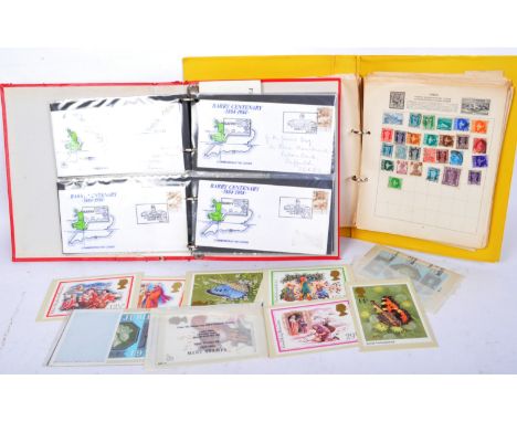 A collection of vintage 20th century stamp related ephemera comprising of British Post Office Mint Stamps including&nbsp; Nat