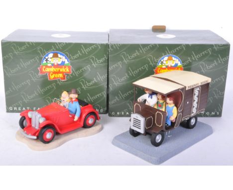 Camberwick Green – Robert Harrop – a pair of statues / figurines. To include; CGQ01 Molly's car limited edition 600 first edi