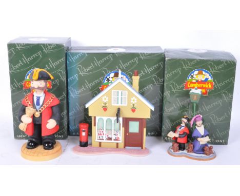 Camberwick Green – Robert Harrop – a collection of x3 statues / figurines. To include; CGSF01 "The Post Office Shop Front" Li