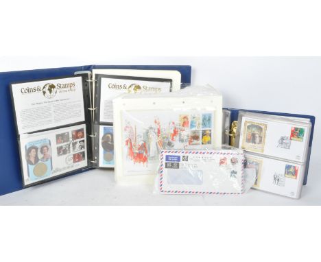 A collection of Royal Mail coin FDC / First Day Covers to include The Golden Jubilee 2002, Gold Proof Sovereign coin cover, I