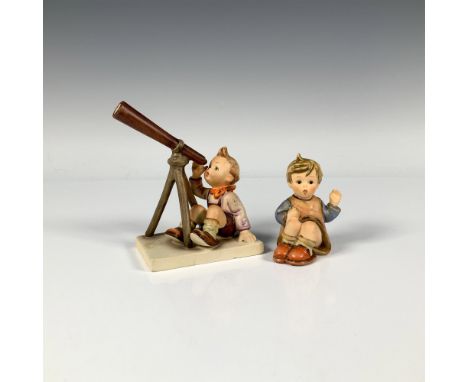 Star Gazer (132): a boy sitting down as he is looking into a telescope and I'm Here (478): a girl sitting down and raising he