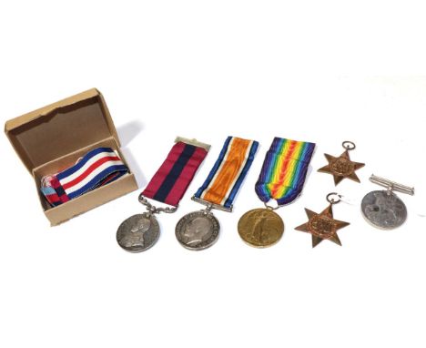 A First/Second World War Gallantry Group of six medals, awarded to 110568 GNR.A.MARRIOTT, R.F.A., comprising Distinguished Co