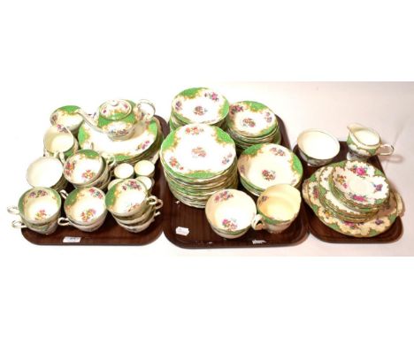 Aynsley ware tea wares, including serving plate, milk just and various side plates, together with a Paragon tea service to in
