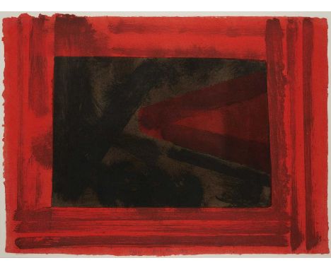 HOWARD HODGKIN RA (BRITISH 1932-2017) ⊕ HERE WE ARE IN CROYDONsigned and dated Hodgkin 79 and numbered 94/100 lower centrewat