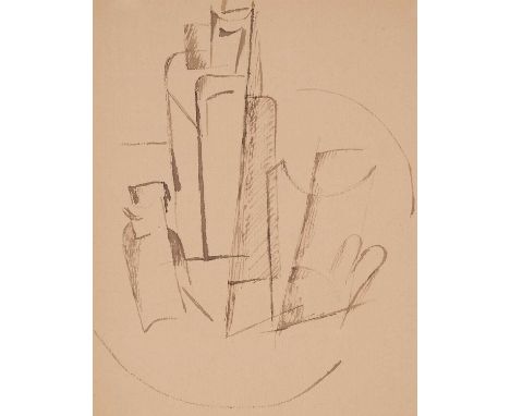 OTTO GUTFREUND (CZECH 1889-1927) NATURE MORTE stamped and numbered 36 by the artist's estate on the reversepen, ink and wash 