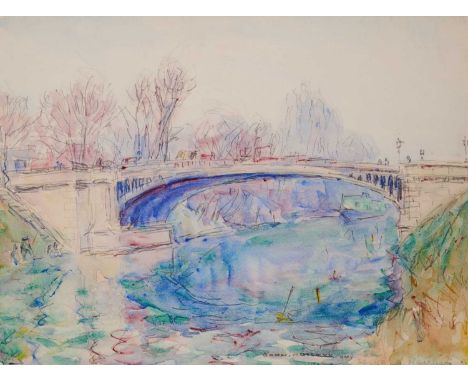 JOHN PETER RUSSELL (AUSTRALIAN 1858-1930) LA SEINE A NEUILLYsigned, dated and titled JOHN RUSSELL 04. SEINE A NEUILLY lower r