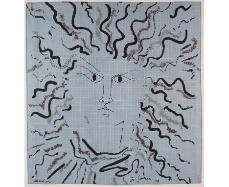 JEAN COCTEAU (FRENCH 1889-1963) AND ZIKA ASCHER (CZECH 1910-1992) ⊕ VISAGEwith printed signature and date Jean Cocteau 1947 l