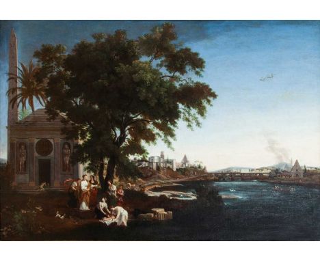 FRENCH SCHOOL (17TH CENTURY)  THE FINDING OF MOSES oil on canvas 95.6 x 138cm; 38 x 54 1/2in 126 x 157cm; 49 1/2 x 61 3/4in (