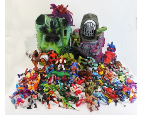 Collection of Mattel Masters of The Universe Toys Books and other figures 