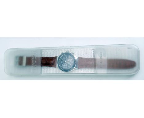 A SWATCH Watch Dark Phoenix Quartz YCS429 