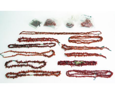 A Selection of Stick Coral Necklaces 