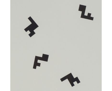 Diet Sayler (born 1939), lithograph, abstract, artist's proof, signed with pencil monogram, image 6.5" x 6.5", framed 