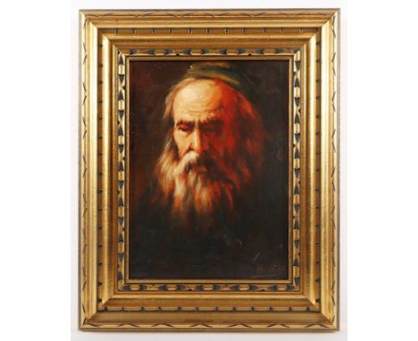 HUERTAS-AGUIAR, Segundo (1923-2010), "Portrait eines alten Mannes mit Bart", Öl/Lwd., 41 x 30, unten rechts signiert, R.