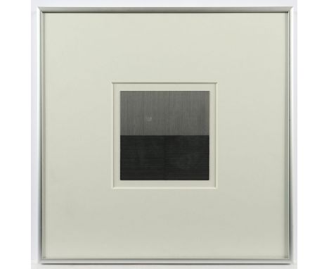 GUDMUNDSSON, Kristján (geb. 1941 Sn�fellsnes/Island, Konzeptkünstler), "Horizontal/Vertikal", auf Karton montierte Bleistiftm