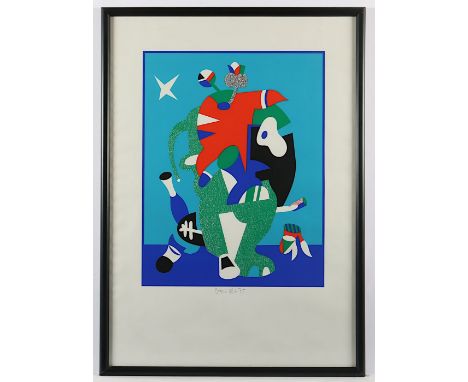 ALT, Otmar, "Figur", Farbserigrafie, 56 x 43, handsigniert und datiert '75, R.